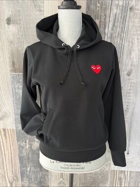 Commes Des Garçons Play Embroidered Heart Hoodie
